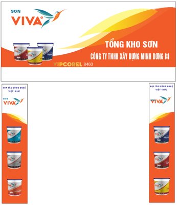 Download file gốc Biển QC sơn VIVA - tổng kho Sơn Minh Dương (in mica) logo