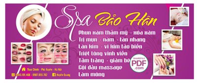 Tải file Biển Spa Bảo Hân - phun xăm thẩm mỹ file PDF & CDR (ảnh gốc) file TIFF