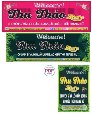 File in trần Biển Store Thu Thảo - quần jeans, áo kiểu thời trang nữ file PDF & CDR (bản gốc) phong cảnh