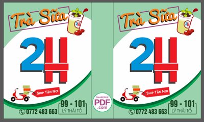 File gốc Biển Trà sữa 2H - ship tận nơi file PDF (PNG) chất lượng cao