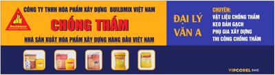 File gốc Biển công ty xây dựng Buildmix VN - Chống Thấm (dành cho quảng cáo)