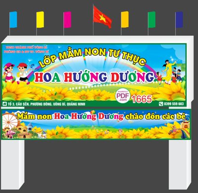 File in trần Biển cổng trường mầm non Hoa Dướng Dương file PDF & CDR (bản gốc) đại dương
