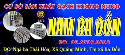 Tải file Biển hiệu quảng cáo Gạch không nung Nam Ba Đồn (PSD) cho in tranh 3D