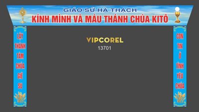 File tranh Biển pano Giáo sứ Hà Thạch - chúa Giê Su file corel (ảnh gốc) độc quyền
