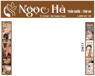 File in mica Biển quảng cáo Ngọc Hà thân khỏe tâm an (ảnh gốc) đẹp