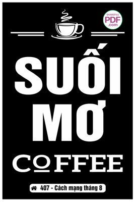 Download file gốc Biển suối mơ - Coffee file PDF & CDR (in mica) trang trí