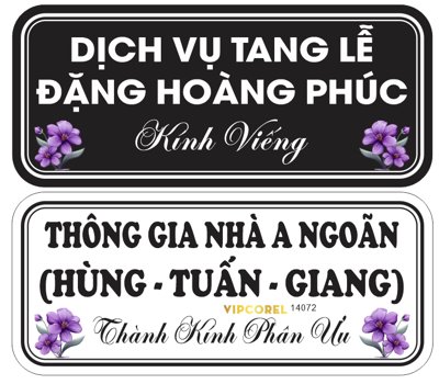 File in ấn Biển tên cắm lẵng hoa kính viếng file corel (bản gốc) sắc nét