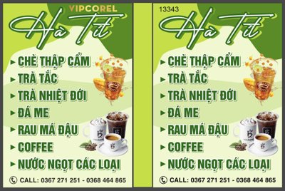 File tranh Biển vẫy Hà Tít - chè thập cẩm - trà tắc (bản gốc) treo phòng ăn