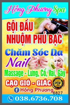 File gốc Biển vẫy Hồng Phương Spa - gội đầu nhuộm phủ bạc (cho in ấn) từ Filetranh.com