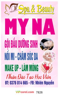 Tải file gốc Biển vẫy Spa & Beauty My Na - gội đầu dưỡng sinh (in tráng gương) cao cấpFile gốc Biển vẫy Spa & Beauty My Na - gội đầu dưỡng sinh (in ấn) phiên bản độc quyền