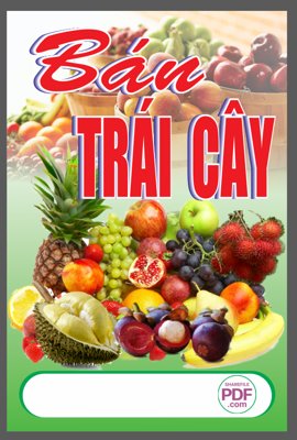File gốc Biển vẫy bán trái cây file PDF & CDR (cho in UV) siêu nét
