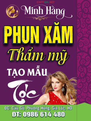 File tranh Biển vẫy hộp đèn Phun xăm thẩm mỹ Minh Hằng (gốc) chủ đề thiên nhiên