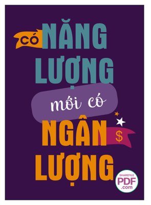 File tranh Có năng lượng mới có ngân lượng file vector PDF (bản gốc) in lụa 5D