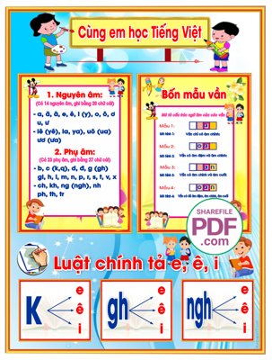 File tranh Cùng em học tiếng Việt file PDF & CDR (ảnh gốc) cho in ấn kỹ thuật số