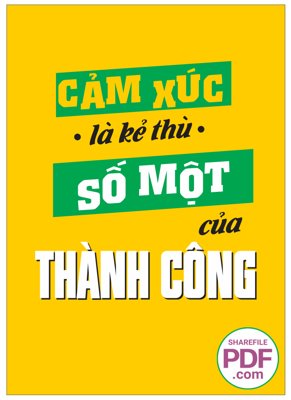 File PSD Cảm xúc là kẻ thù số một của thành công file vector PDF (bản gốc) chất lượng nhất