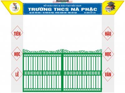 Tải file gốc Cổng trường THCS Nà Phặc Sở GD và ĐT Bắc Kạn (in khổ lớn) quảng cáo