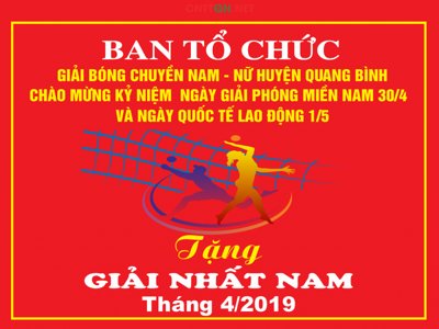 Download file Cờ giải bóng chuyền Nam nữ 30/4 & 1/5 (gốc) in mica ốp bếp