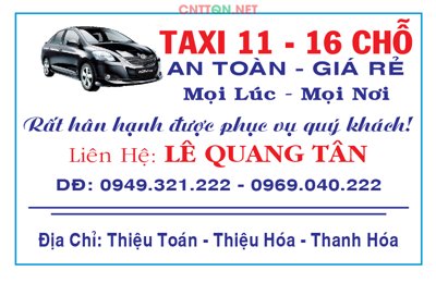 File PSD Card Visit danh thiếp Taxi 11 - 16 chỗ CorelDRAW (gốc) cho designer