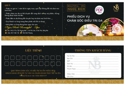 File tranh in tráng gương Card visit Beautyful spa Ngọc Bích file PDF & CDR (siêu nét)