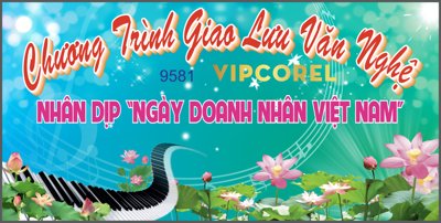Tải file Chương trình văn nghệ ngày doanh nhân Việt Nam vector (gốc) chủ đề hoa sen