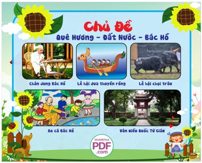 File tranh gốc Chủ đề Quê hương - Đất nước - Bác Hồ file PDF & CDR (bản quyền) độc đáo