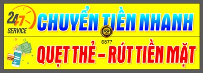 File in mica Chuyển tiền nhanh - Quẹt thẻ - rút tiền mặt (ảnh gốc) đẹp