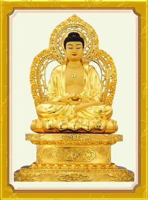 File tranh Download Tranh 3D Phật Giáo chất lượng cao #176 (bản gốc) in lụa 5D