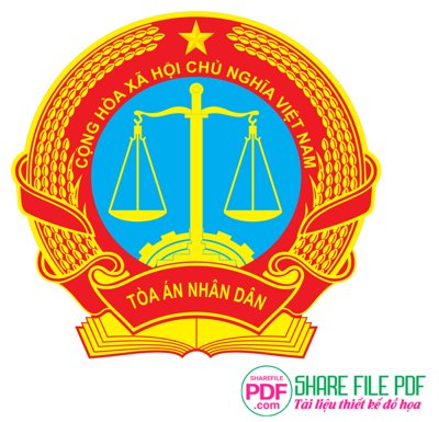 Download file gốc Download logo Tòa án nhân dân file vector PDF (in mica) 3D