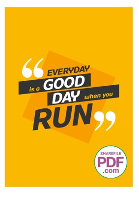 Ảnh gốc Everyday is a good day when you run file vector PD (độ nét cao) in tráng gương