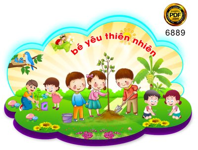 File gốc Góc bé yêu thiên nhiên trang trí trường mầm non (cho in 3D) độc đáo