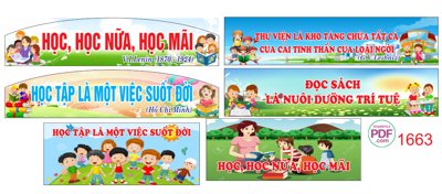 Tải file gốc Học tập là việc suốt đời file PDF & CDR (in khổ lớn) không vỡ