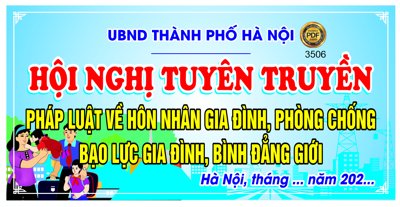 File in ấn cao cấp Hội nghị tuyên truyền pháp luật về hôn nhân gia đình file Corel (file gốc)