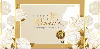 Mua file gốc Happy women's day Chung mừng tế phụ nữ 8/3 file CDR (PSD) tại Filetranh.com