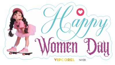 File tranh Hashtag cầm tay Happy Women day file corel (gốc) in trên kính