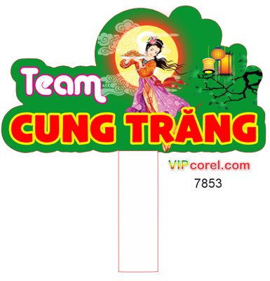 Download file gốc Hastag Team cung trăng - vui tết trung thu file corel (in lụa) cao cấp