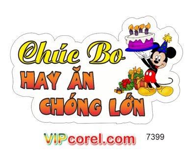 Tải file gốc Hastag sinh nhật chúc Bo hay ăn chóng lớn file PDF (bản PSD) chỉnh sửa được
