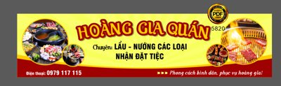 File gốc Hoàng Gia Quán - lẩu nướng các loại - nhận đặt tiệc (PSD/TIFF) độ phân giải cao