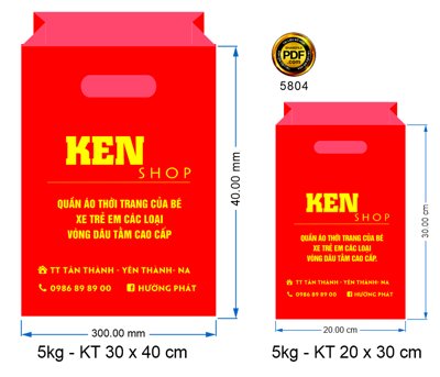 File gốc In túi bóng Ken SHOP - quần áo thời trang file corel (dành cho trang trí nội thất)