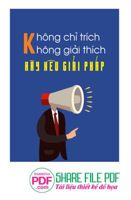 File tranh Không chỉ trích không giải thích - hãy nêu giải pháp (ảnh gốc) không bị mờ