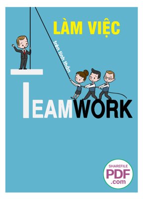 Download file gốc Làm việc trên tinh thần Teamwork file vector PDF (in mica) trang trí