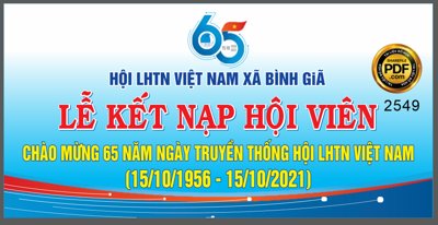 File PSD Lễ kết nạp hội viên chào mừng ngày truyền thống hội LHTN VN (bản gốc) độ phân giải cao