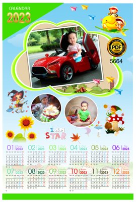 File gốc Lịch treo tường Chúc mừng năm mới 2023 #15 corel (cho in ấn) từ Filetranh.com