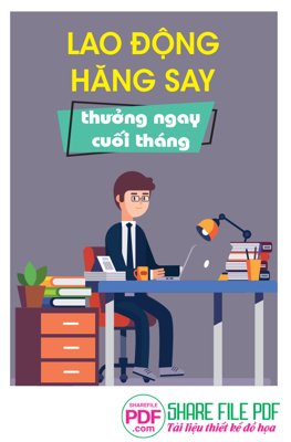 File PSD in ấn Lao động hăng say - thưởng ngay cuối tháng file PDF (chất lượng cao)