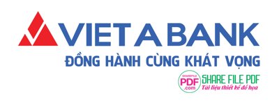 File gốc Logo Ngân hàng Việt Á - VietABank file vector PDF (in tráng gương) sang trọng