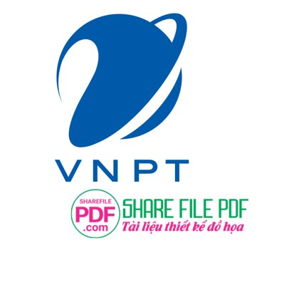 File tranh Logo Tập đoàn Viễn Thông VNPT file vector PDF (file gốc) chuẩn màu in