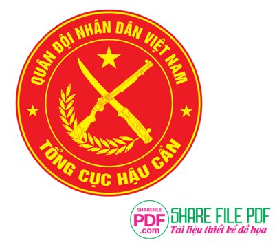 File gốc Logo Tổng cục Hậu cần file vector PDF (in lụa) cao cấp