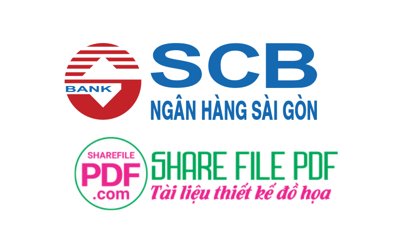 File in ấn Logo ngân hàng Sài Gòn SCB file vector PDF (bản gốc) sắc nét