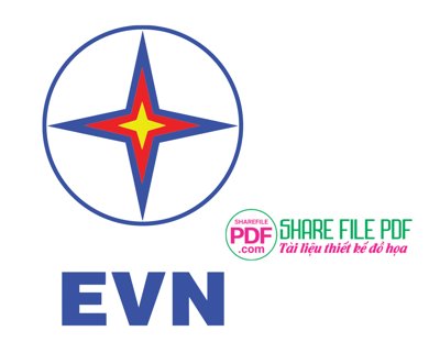 Tệp tin gốc Logo tập đoàn điện lực Việt Nam EVN file vector PDF (chất lượng) Logo tập đoàn điện lực Việt Nam EVN file vector PDF