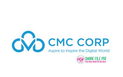 File gốc Logo tập đoàn công nghệ CMC file vector PDF (in lụa) tranh thuận buồm
