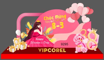 Download file gốc Mô hình chụp ảnh ngày quốc tế phụ nữ 8/3 (in mica) 3D